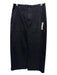 Pistola Size 26 Black Cotton Blend Twill pleat front Pencil Below knee Skirt Black / 26