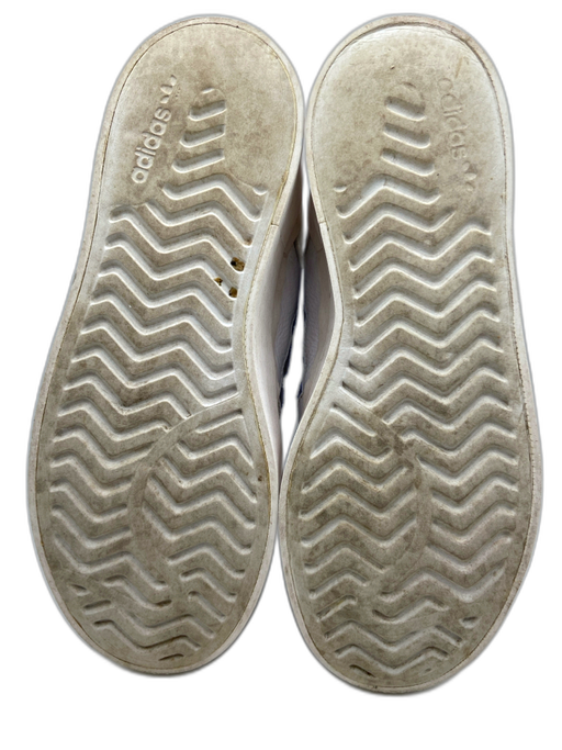 Adidas Shoe Size 8 White & Blue Leather Stripe Low Top Platform Sneakers White & Blue / 8