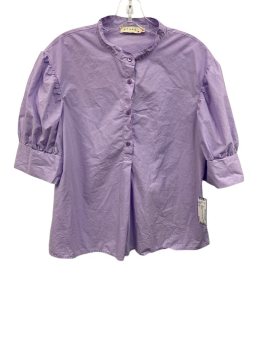 Stark X Size M Light Purple Cotton Button Detail Top Light Purple / M