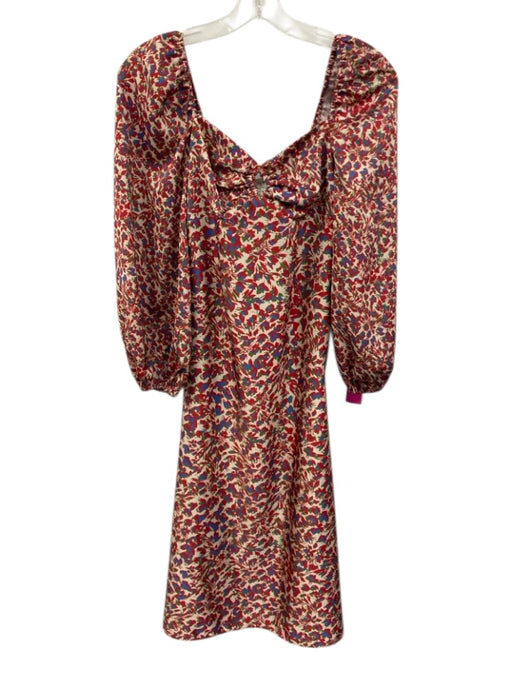 Sachin & Babi x Anthropologie Size 4 Cream White, Red & Blue Polyester Dress Cream White, Red & Blue / 4