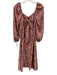 Sachin & Babi x Anthropologie Size 4 Cream White, Red & Blue Polyester Dress Cream White, Red & Blue / 4