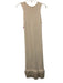 Simon Miller Size S Cream Beige Viscose Blend Ribbed Knit Sleeveless Dress Cream Beige / S