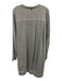 Billy Reid Size S Gray Cotton Sweater Dress Long Sleeve Heathered Stripe Dress Gray / S