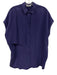 Equipment Femme Size S Purple Cap Sleeve Button Up Collar flap Top Purple / S