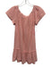Rebecca Taylor Size 2 Pink Cotton Gauze Mini Off Shoulder Dress Pink / 2