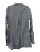 Abbey Glass Size M Black & White Cotton & Nylon Button Front Side Pockets Dress Black & White / M