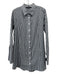 Abbey Glass Size M Black & White Cotton & Nylon Button Front Side Pockets Dress Black & White / M