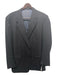 Oxxford Gray & Multi-Color Wool Striped 2 Button Men's Suit 46L