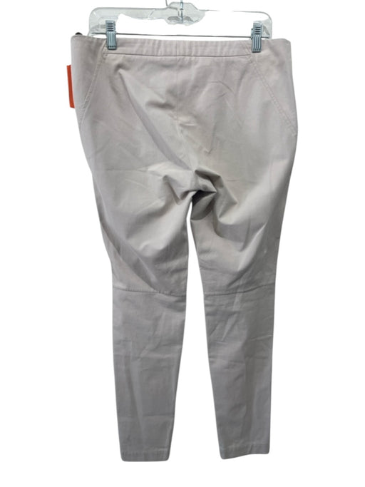 Brunello Cucinelli Size 10 Khaki Beige Cupro Blend Side Zip Slim Fit Pants Khaki Beige / 10