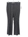 Veronica Beard Size EST 10 Black, White & Red Missing Fabric Tag Geometric Pants Black, White & Red / EST 10