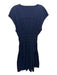 Derek Lam 10 Crosby Size L Navy Cotton V Neck Sleeveless drawsstring Dress Navy / L