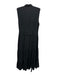 Kobi Halperin Size L Black Tencel Blend Button Front Maxi Sleeveless Dress Black / L