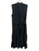 Kobi Halperin Size L Black Tencel Blend Button Front Maxi Sleeveless Dress Black / L