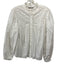 Sea New York Size M White Cotton Floral Eyelet Long Balloon Sleeve Button Up Top White / M
