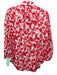 Finley Size M White, Pink & Orange Cotton Abstract Botanical Print Button Up Top White, Pink & Orange / M