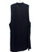 Theory Size L Black Silk Sleeveless V Neck Semi Sheer Tank Top Black / L