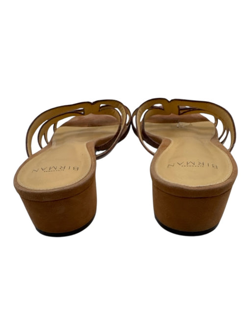 Alexandre Birman Shoe Size 41 Tan Brown Leather Upper Snakeskin Mule Sandals Tan Brown / 41