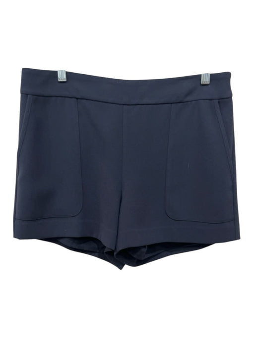 Marie Oliver Size 8 Navy Blue Polyester Side Zip Pocketed Shorts Navy Blue / 8