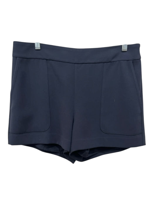 Marie Oliver Size 8 Navy Blue Polyester Side Zip Pocketed Shorts Navy Blue / 8