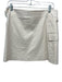 Tanya Taylor Size 8 Cream White Linen Blend Utility Pockets Wrap Mini Skirt Cream White / 8