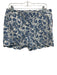 J. McLaughlin Size 10 Blue & White Cotton Blend Zip & Hook Closure Shorts Blue & White / 10