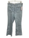 Veronica Beard Jeans Size 29 Light Wash Cotton Denim Zip & Button Flare Jeans Light Wash / 29