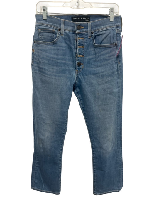 Veronica Beard Jeans Size 29 Med Wash Cotton Denim Button Fly High Rise Jeans Med Wash / 29