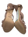 Diane Von Furstenberg Shoe Size 5.5 Beige Leather Suede Stiletto Strappy Pumps Beige / 5.5