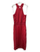 Ramy Brook Size 12 Red Polyester Sleeveless Pleats Maxi Smocked Waist Dress Red / 12