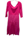 Tuckernuck Size L Hot pink Cotton 1/2 Sleeve Tiered Fabric Block Midi Dress Hot pink / L