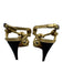Rebecca Minkoff Shoe Size 5 Gold Leather Upper Knotted Ankle Buckle Sandals Gold / 5