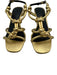 Rebecca Minkoff Shoe Size 5 Gold Leather Upper Knotted Ankle Buckle Sandals Gold / 5