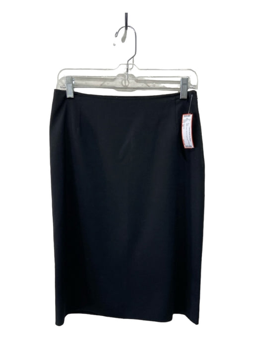 Jil Sander Size 36 Black Wool Side Zip Skirt Black / 36