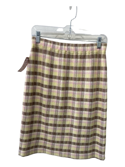 St. John Collection Size 4 Yellow & Multi Missing Fabric Elastic Waist Skirt Yellow & Multi / 4