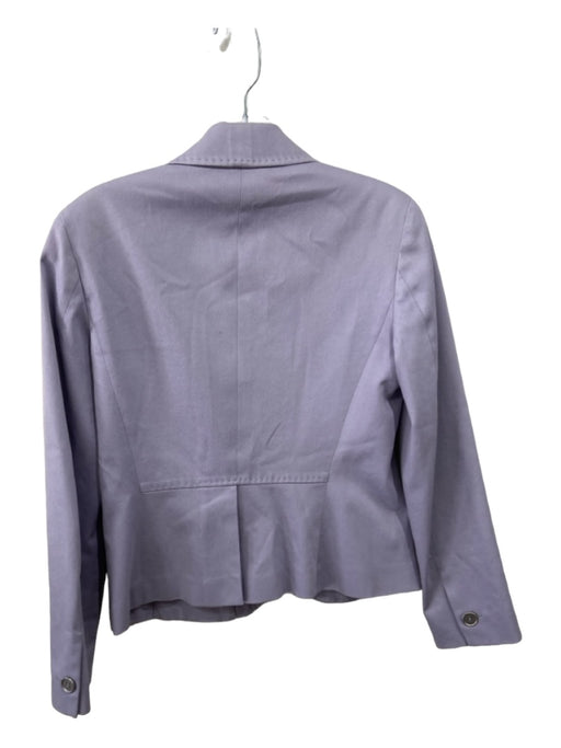 Max Mara Size 4 Periwinkle Cotton 2 Buttons Blazer Jacket Periwinkle / 4