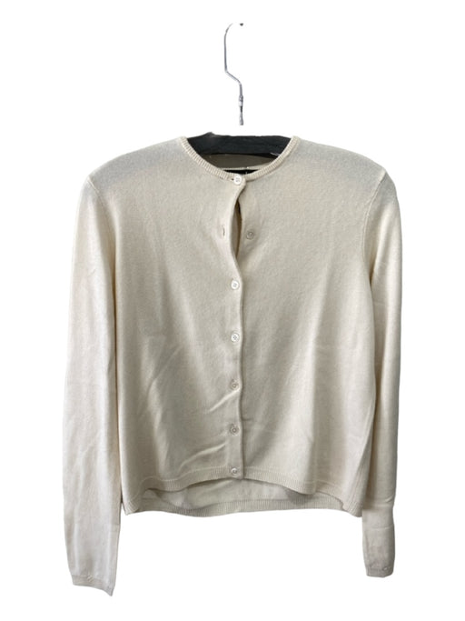 Ralph Lauren Black Size S Cream Silk & Cashmere Button Front Cardigan Sweater Cream / S