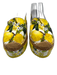 Dolce & Gabbana Shoe Size 37 Yellow, Green, Beige Canvas Espadrille Lemons Flats Yellow, Green, Beige / 37