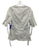 Aquilano Rimondi Size 42 White & Orange Cotton Blend Half Sleeve Paneled Top White & Orange / 42