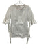 Aquilano Rimondi Size 42 White & Orange Cotton Blend Half Sleeve Paneled Top White & Orange / 42