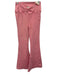 We The Free Size 24 Pink Cotton Denim Elastic Waist Tulip Flare Leg Jeans Pink / 24