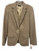 Theory Size 2 Beige Wool Blend Long Sleeve Tweed One Button Blazer Jacket Beige / 2