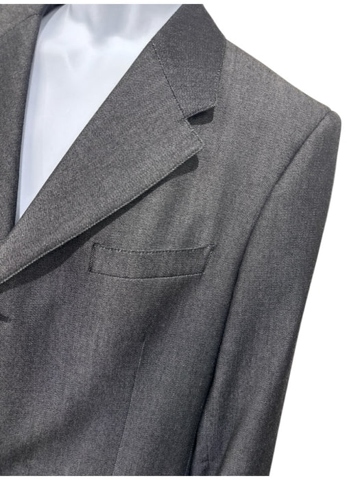 Prada Gray Wool Solid 3 button Men's Blazer Gray / 54