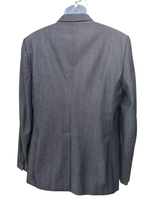 Prada Gray Wool Solid 3 button Men's Blazer Gray / 54