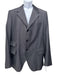 Prada Gray Wool Solid 3 button Men's Blazer Gray / 54