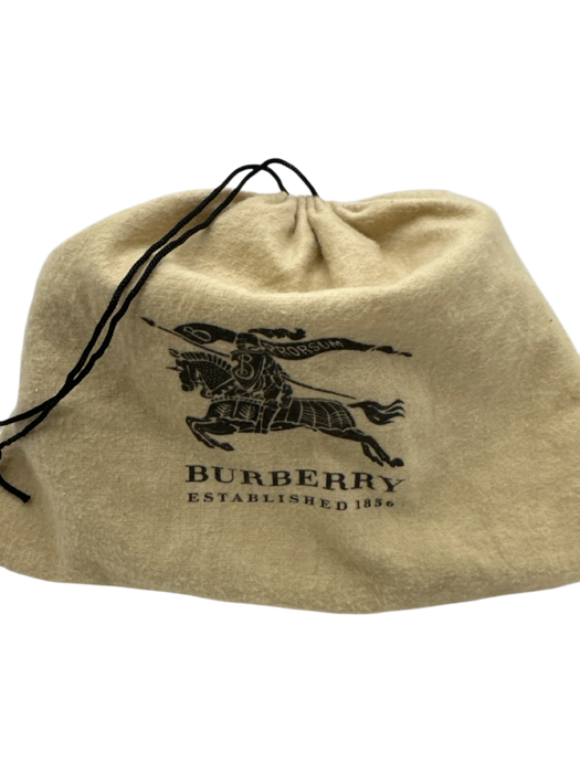 Burberry Brown, Beige, Red Pebble Leather Magnetic  Flap Novacheck Crossbody Bag Brown, Beige, Red / XS/S