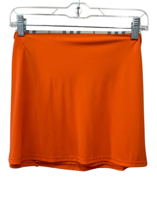 Burberry Size M Orange, White & Black Polyamide Blend Plaid Trim Swimsuit Orange, White & Black / M