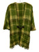 Donegal Design Size One Size Green, Yellow, Brown Mohair Blend Plaid Sweater Green, Yellow, Brown / One Size
