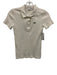 Lacoste Size 38 White Cotton Short Sleeve Ribbed Polo Top White / 38