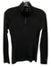 Smartwool Size Small Black Wool Long Sleeve Quarter Button Logo Top Black / Small