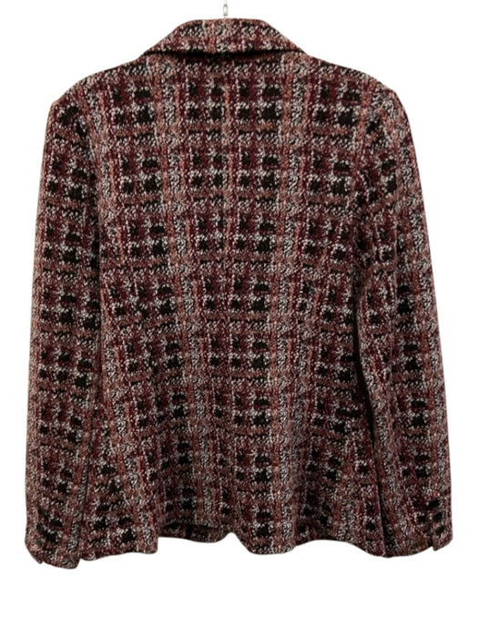 Liverpool LA Size Small Burgundy, Pink, Black Polyester Blend Long Sleeve Jacket Burgundy, Pink, Black / Small